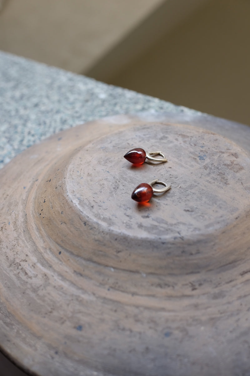 r.alagan DEWDROP STONE HOOPS mariha 天然石 r.alagan DEWDROP STONE HOOPS mariha 天然石