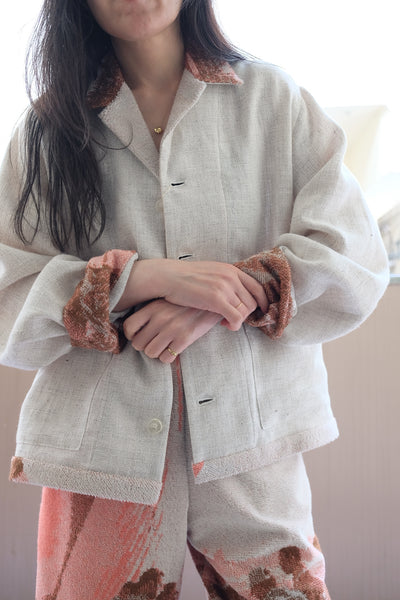 cotton linen melange jacket