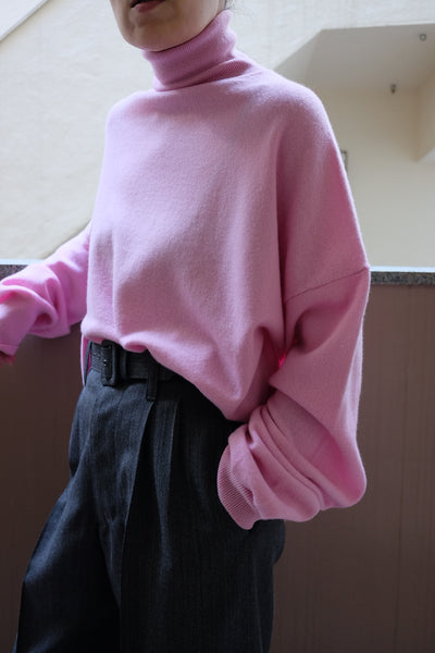 Turtleneck midi knit