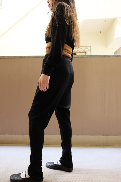 wool knit pants