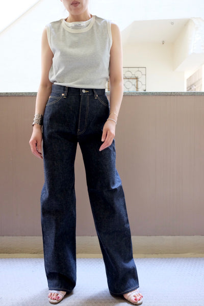 DENIM STRAIGHT PANTS