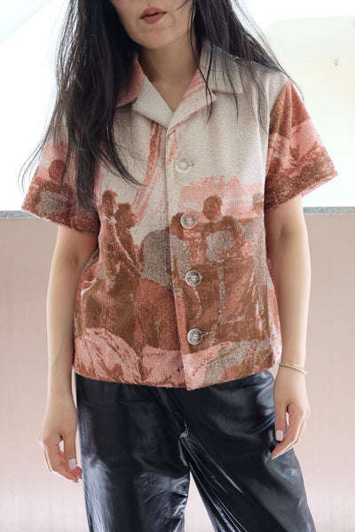 pile jacquard shirt