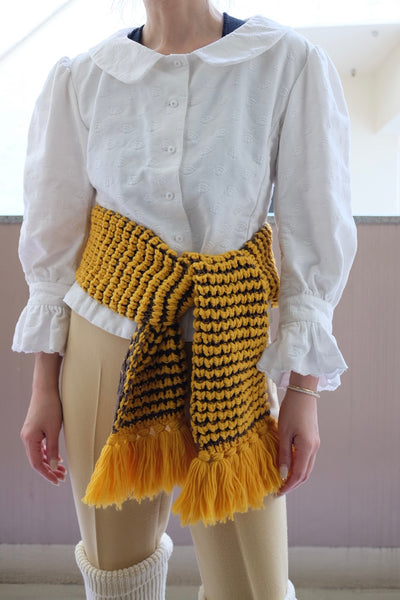Hand Popcorn Stitch Scarf