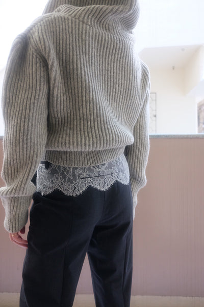 SUITING LACE WAIST PANTS