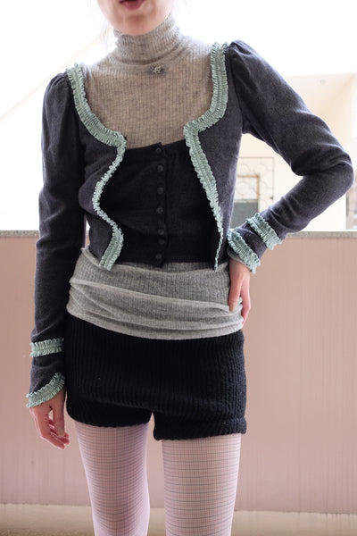 Silk Shaggy Corset Top