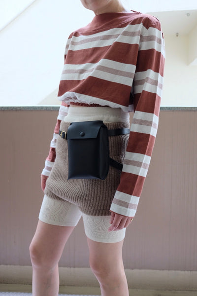 COTTON JERSEY CROPPED TOP