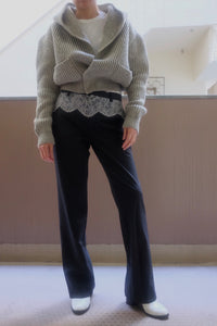 SUITING LACE WAIST PANTS
