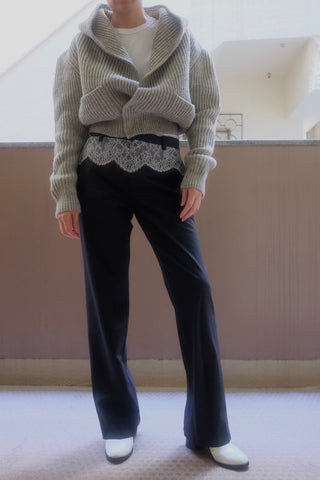 SUITING LACE WAIST PANTS