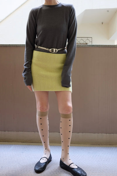 Heart Dot Sheer Knee High Socks