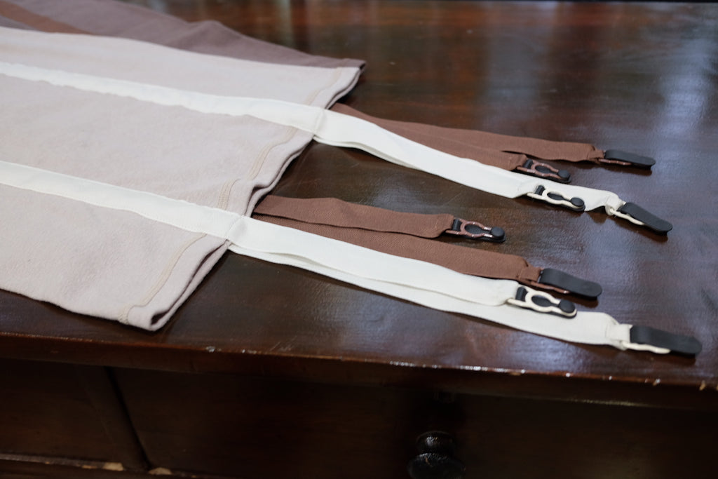 トップス OVERNEATH GARTER TANK072 (LIGHT BROWN) OVERNEATH：GARTER TANK TOP - LIGHT BROWN - ORANN ONLINE SHOP