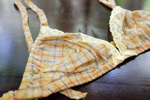 Plaid voile bra
