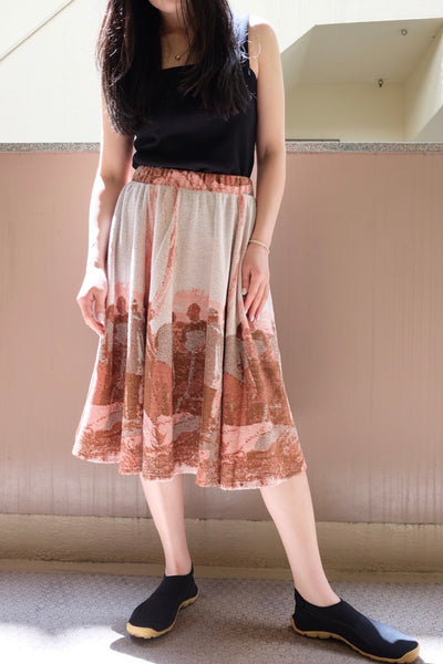 pile jacquard skirt