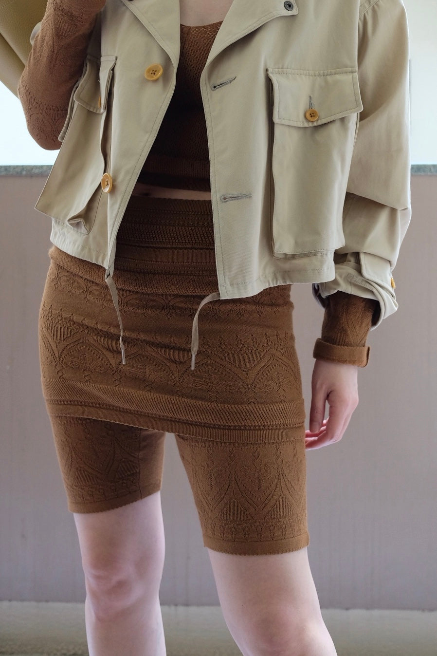 SILK KINITTING GIRDLE
