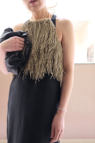 FRINGE HALTER TOP