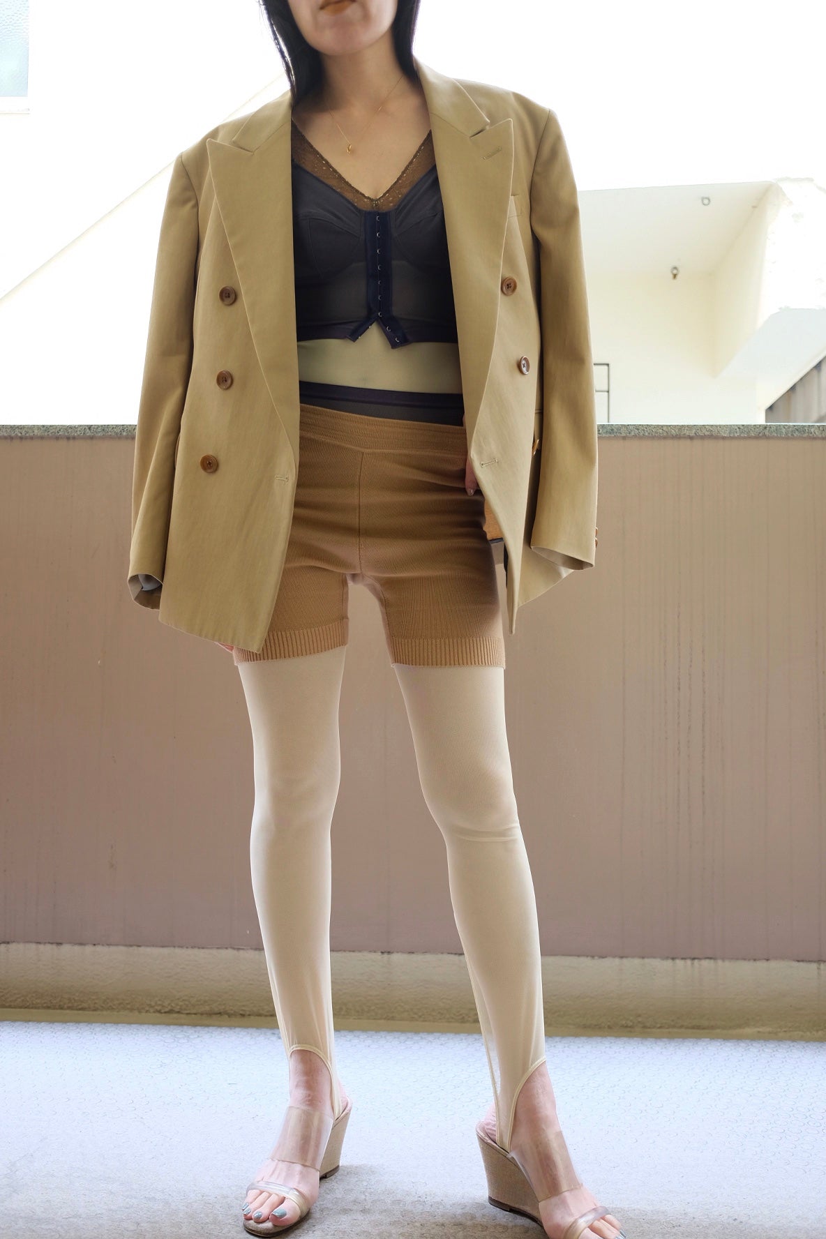 Net Leggings073 – DRESDEN the mallow*