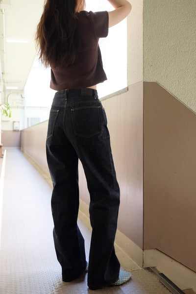 DENIM STRAIGHT PANTS