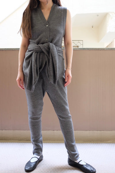 wool W cardigan