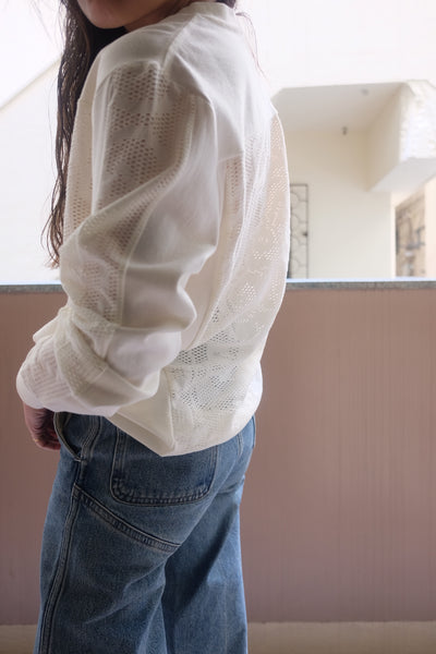 mesh flower tee