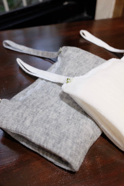 Gauze Drop-needle Ribbed Camisole