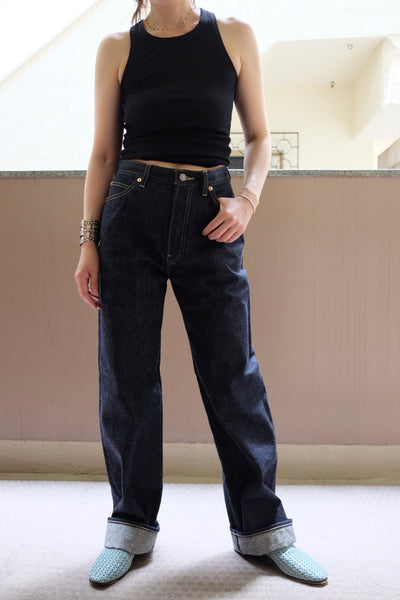 DENIM STRAIGHT PANTS