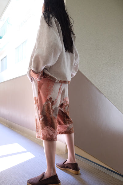 cotton linen melange jacket