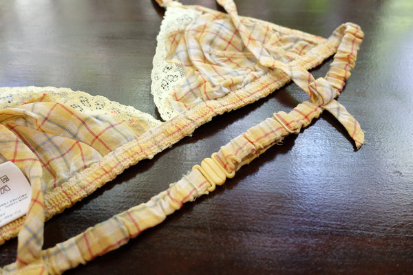 Plaid voile bra