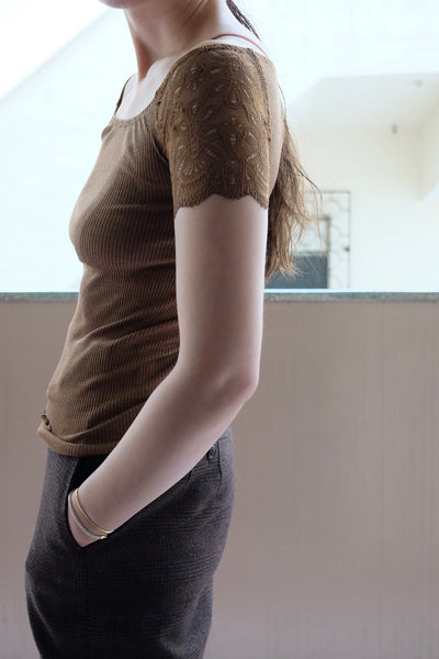 RIB OFF-SHOULDER UNDERWEAR