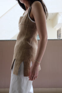 JUTE SLEEVELESS MINI DRESS