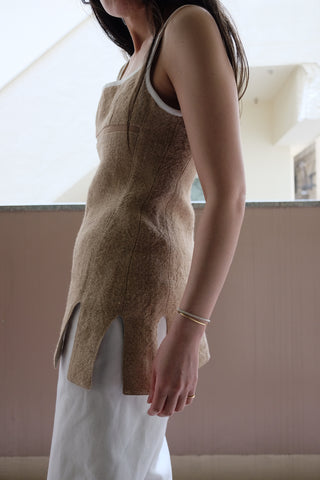 JUTE SLEEVELESS MINI DRESS
