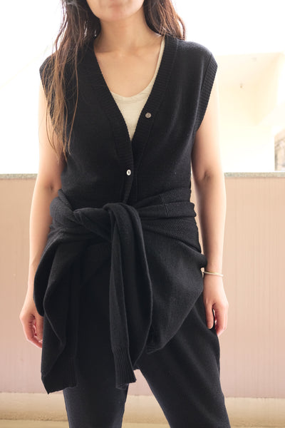 wool W cardigan
