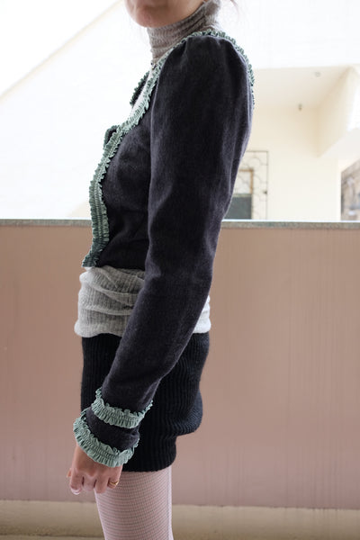 Silk Shaggy Corset Top