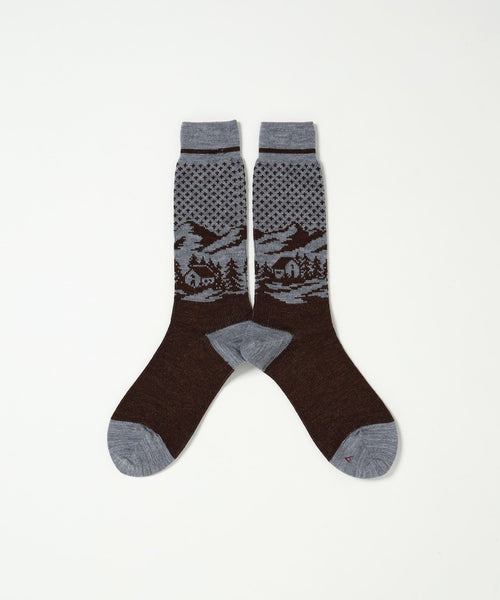Landscape Jacquard Socks
