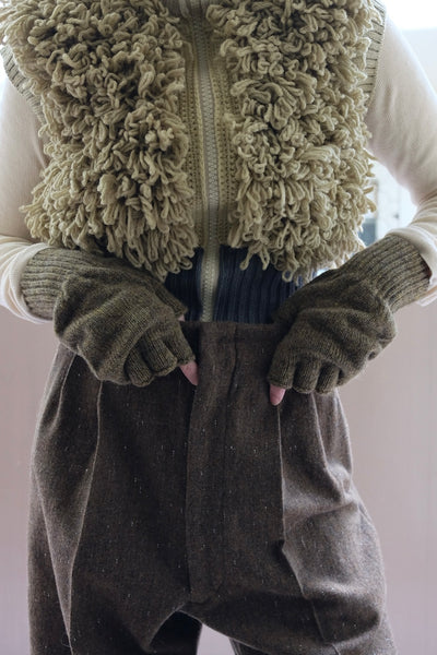 SHETLAND FINGERLESS GLOVES