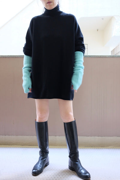Turtleneck midi knit