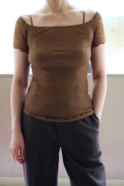 RIB OFF-SHOULDER UNDERWEAR