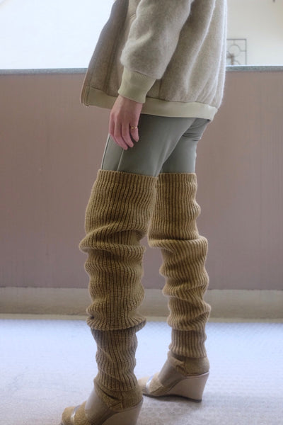 SHETLAND RIB STITCH TIGHT-HIGH SOCKS