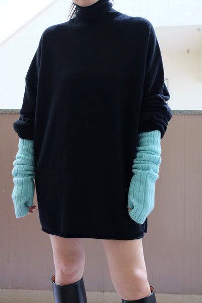 Turtleneck midi knit