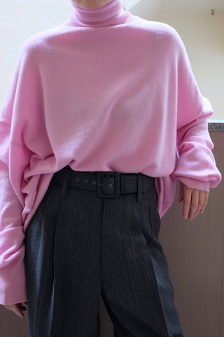 Turtleneck midi knit