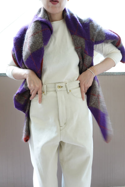 lumpy argyle cardigan
