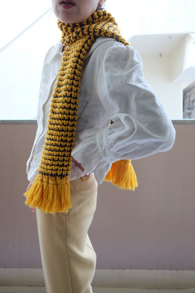 Hand Popcorn Stitch Scarf