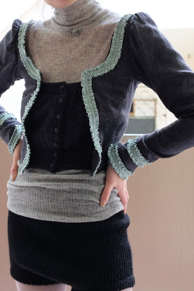 Silk Shaggy Corset Top