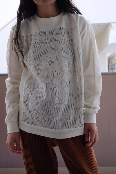 mesh flower tee