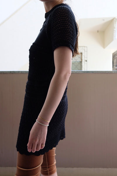 various pattern knit dress