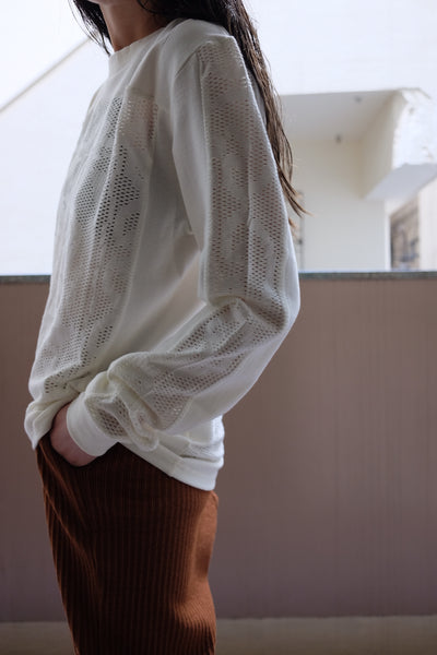 mesh flower tee