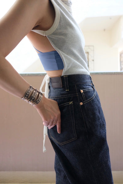 DENIM STRAIGHT PANTS