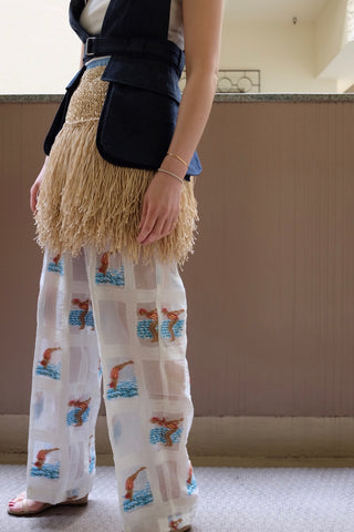 FRINGE MINI SKIRT