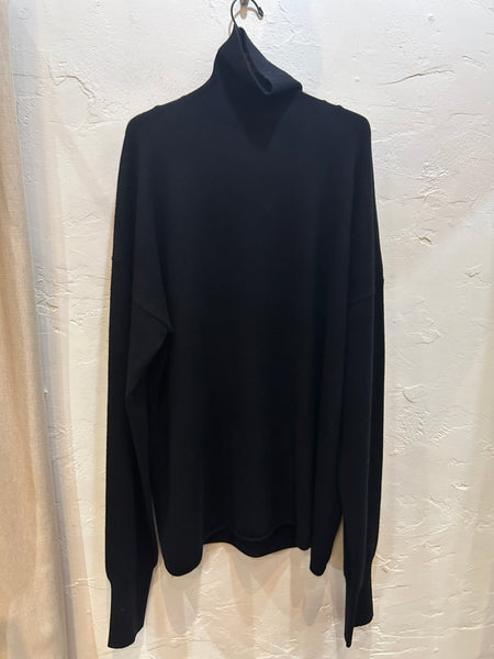 Turtleneck midi knit