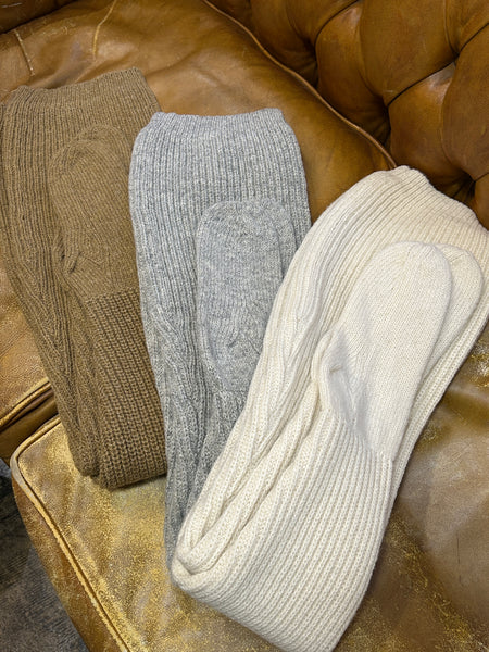 SHETLAND RIB STITCH TIGHT-HIGH SOCKS