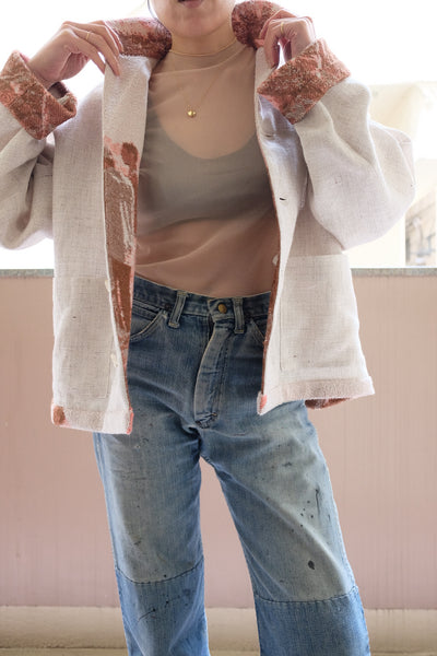 cotton linen melange jacket