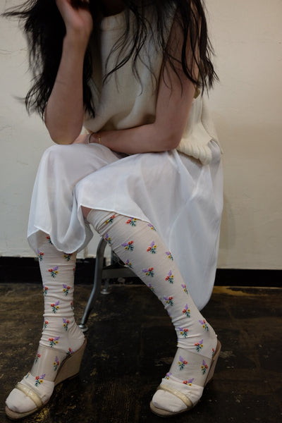 Small Bouquet Knee High Socks